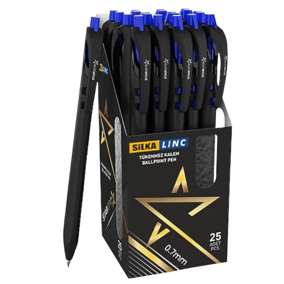 Linc Starone 481 Tükenmez Kalem Siyah 0.7mm