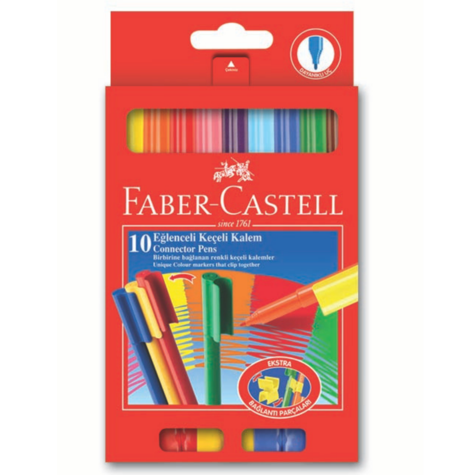 Faber Castell Eğlenceli Keçeli Kalem 10 Renk 111500