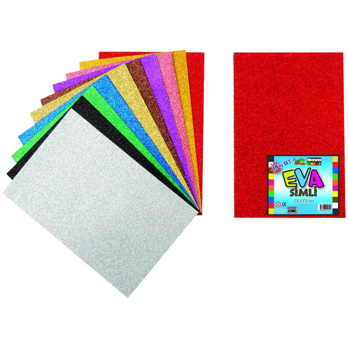 Nova Color NC-364 Eva 50x70 Simli 10'lu