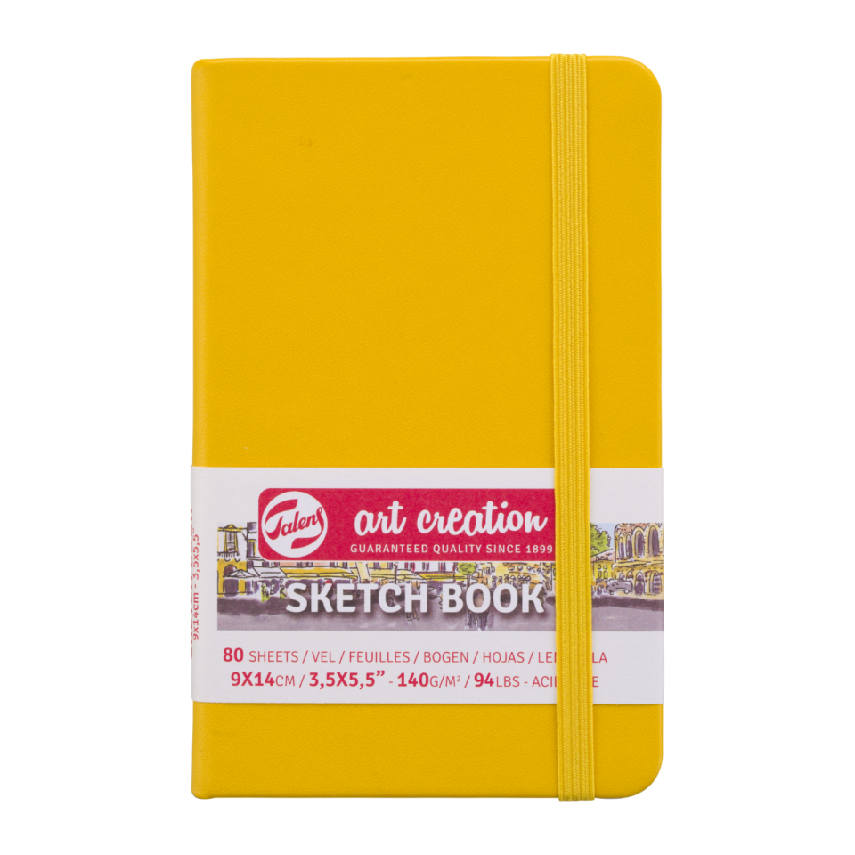 Talens Sanat Eseri Çizim Defteri Altın Sarısı 9x14cm 140gr 80Yp