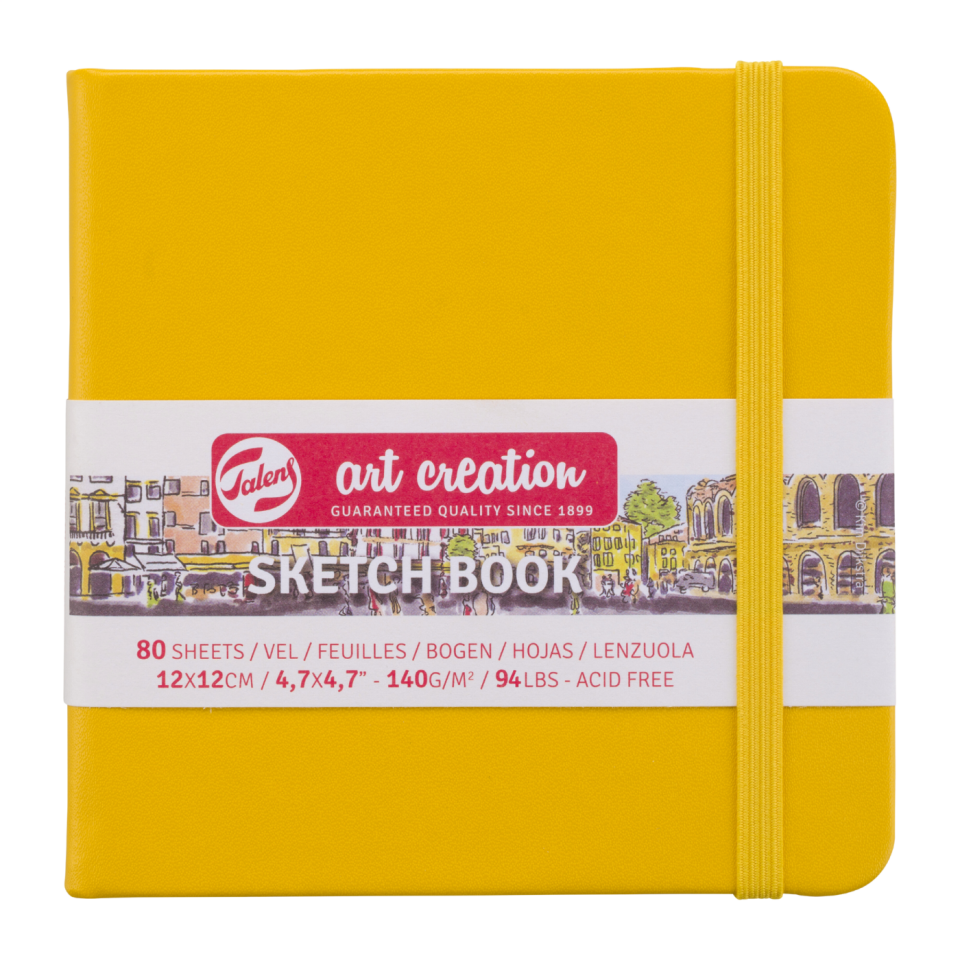 Talens Sanat Eseri Çizim Defteri Altın Sarısı 12x12cm 140gr 80Yp