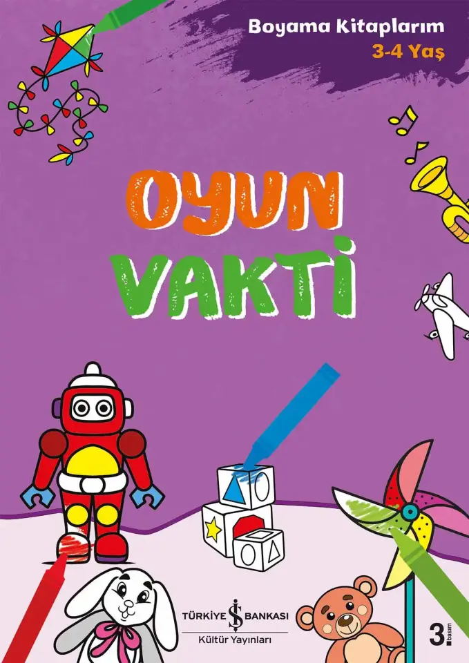 Oyun Vakti – Boyama Kitaplarım 3-4 Yaş