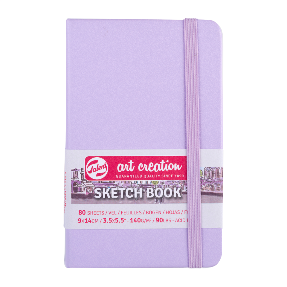 Talens Sanat Eseri Çizim Defteri Pastel Mor 9x14 cm 140gr 80Yp