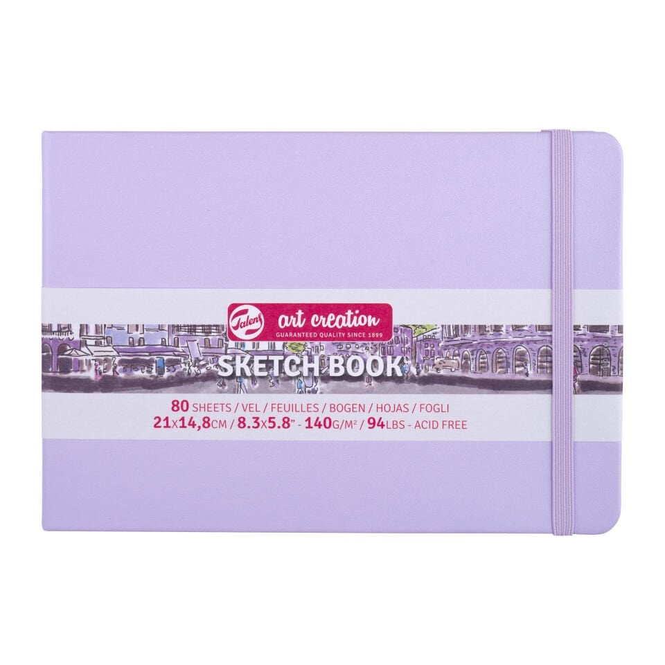 Talens Sanat Eseri Çizim Defteri Pastel Mor 21x14,8cm 140gr 80Yp