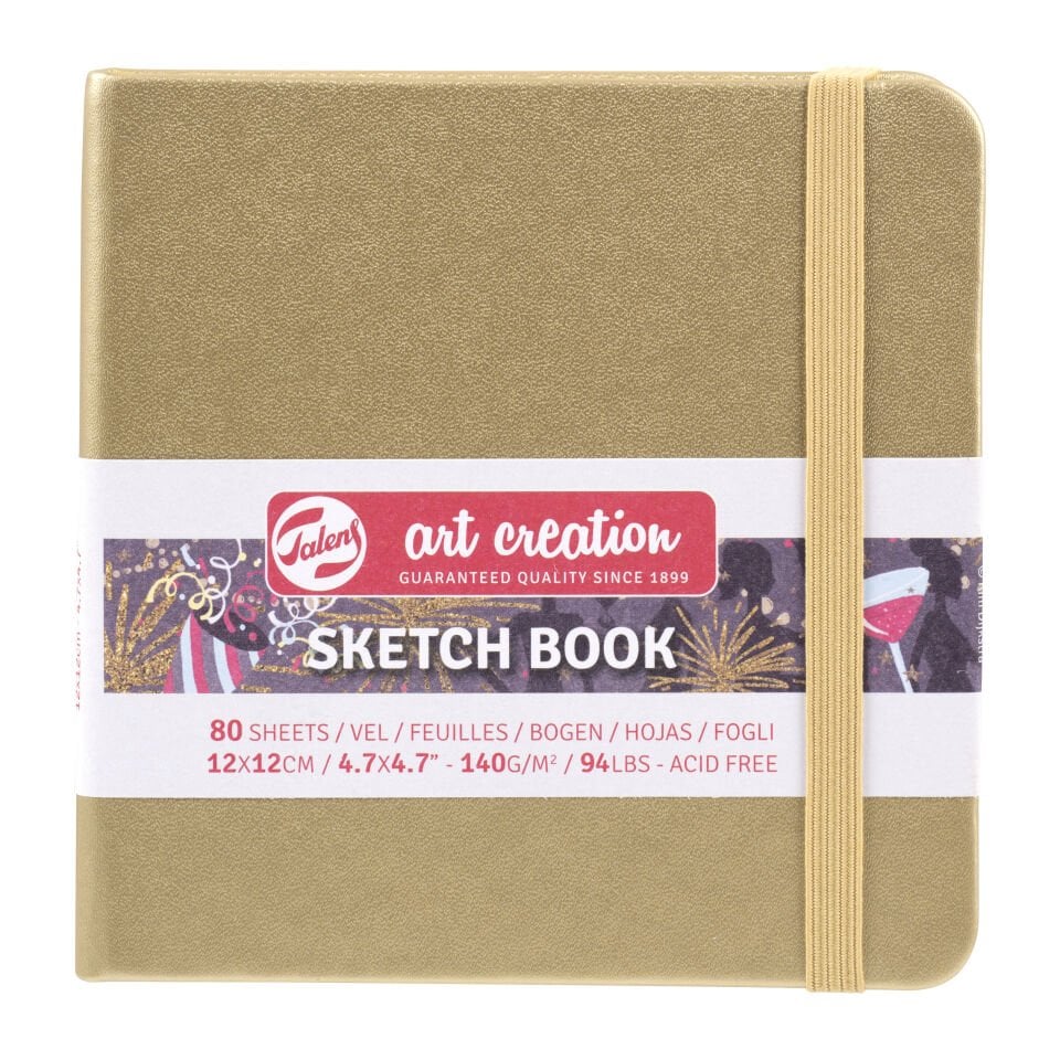 Talens Sanat Eseri Çizim Defteri Beyaz Altın 12x12cm 140gr 80Yp