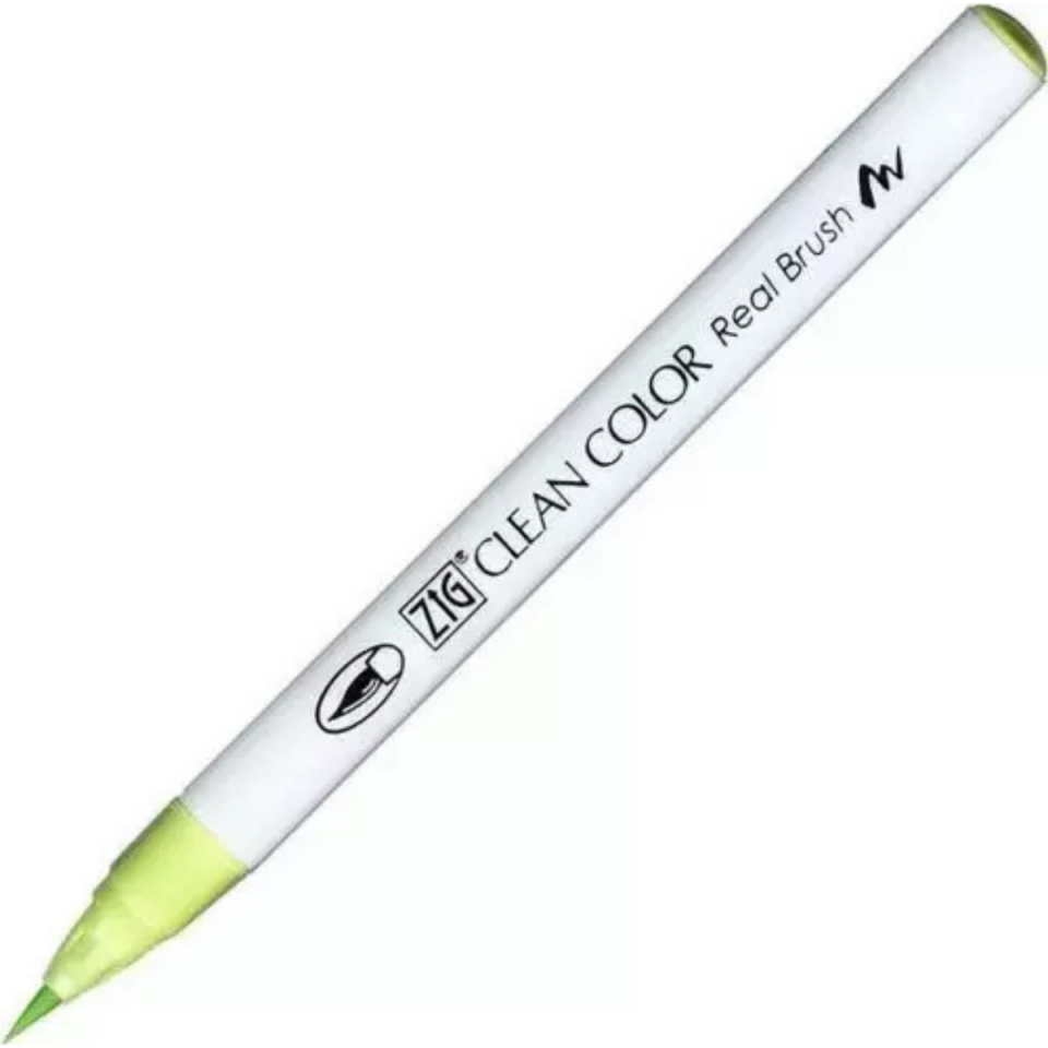 Kuretake Zig Clean Color Real Brush RB-6000AT 045 Pale Green Fırça Uçlu Kalem
