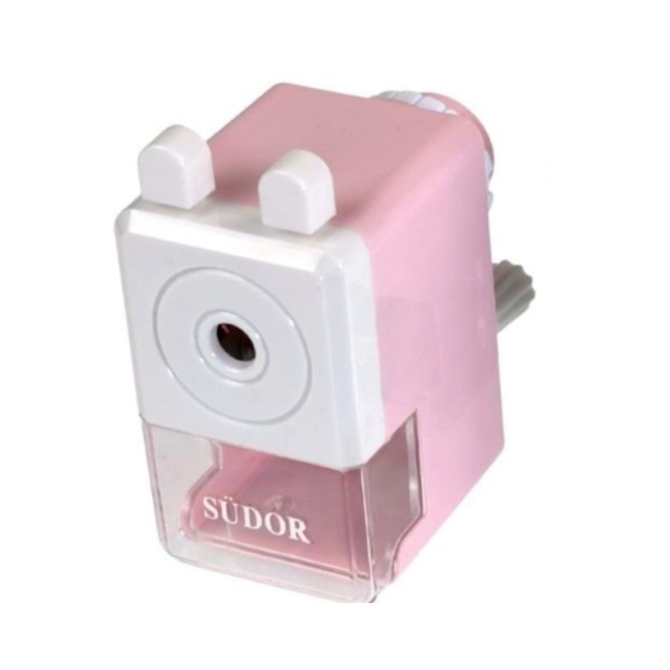 Südor 181219 Masaüstü Mini Kalemtıraş Pembe