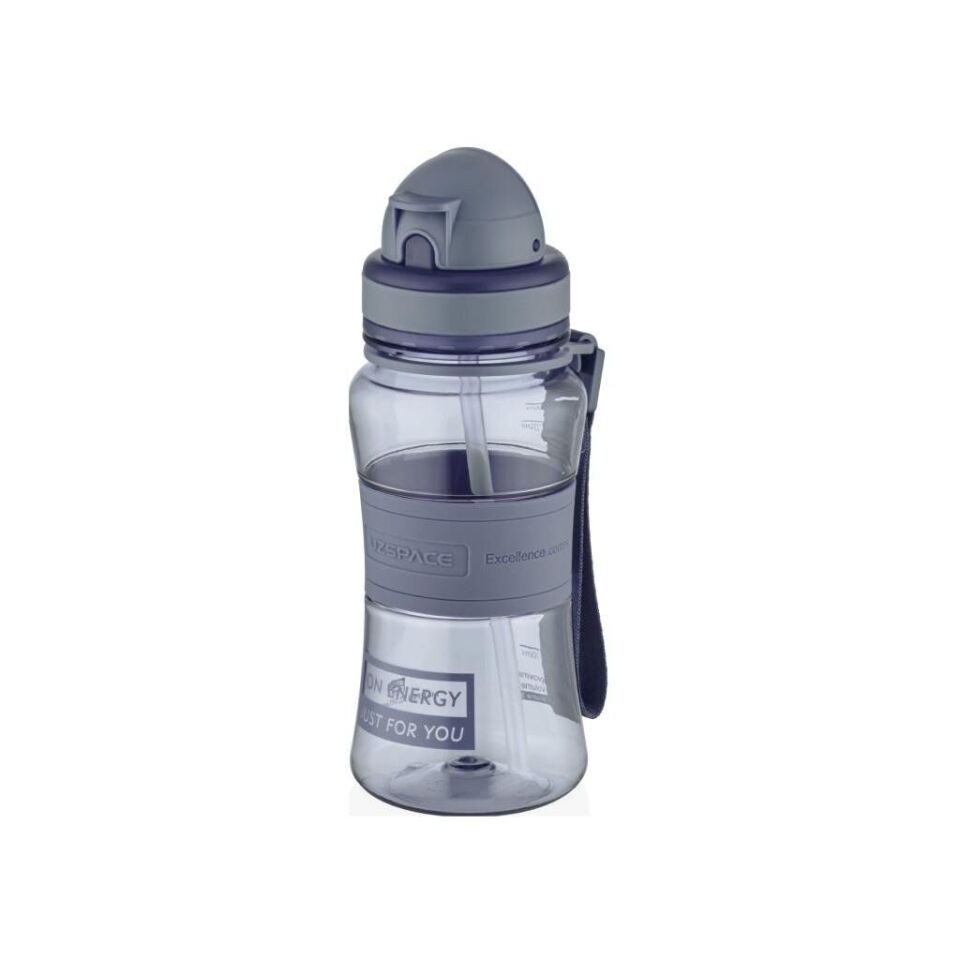 Uzspace 300ml Silikon Gövde Trıtan Su Matarası Gri