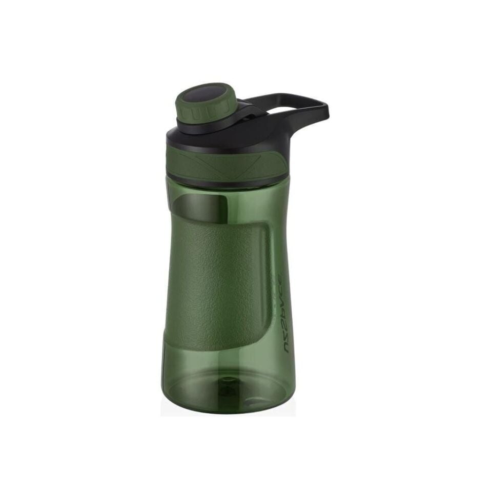 Uzspace 530ml Manyetik Kapaklı Silikon Gövde Trıtan Su Matarası Yeşil