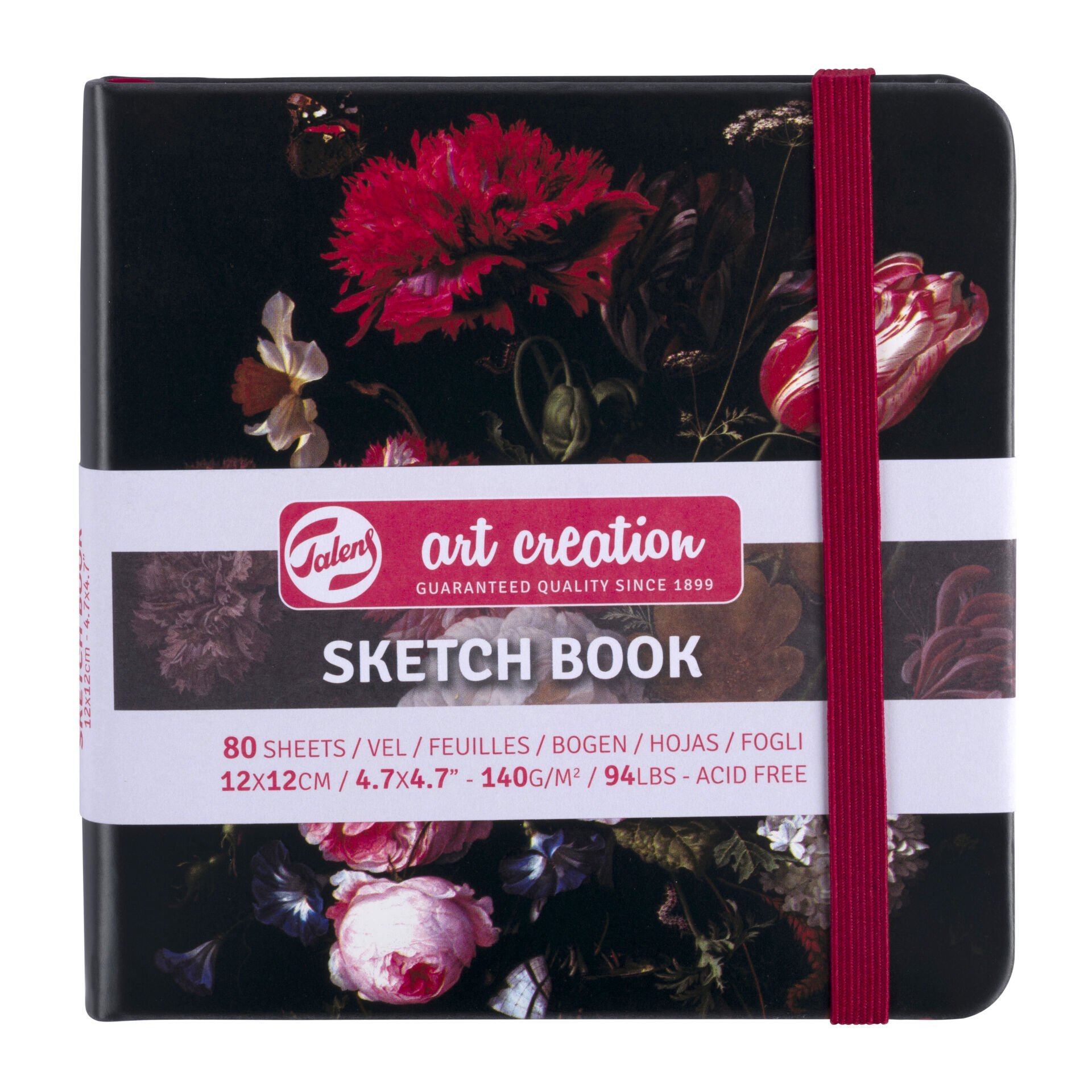 Talens Sanat Eseri Çizim Defteri Cam Vazoda Çiçeklerle Natürmort | 12 X 12 Cm, 140 G, 80 Yaprak