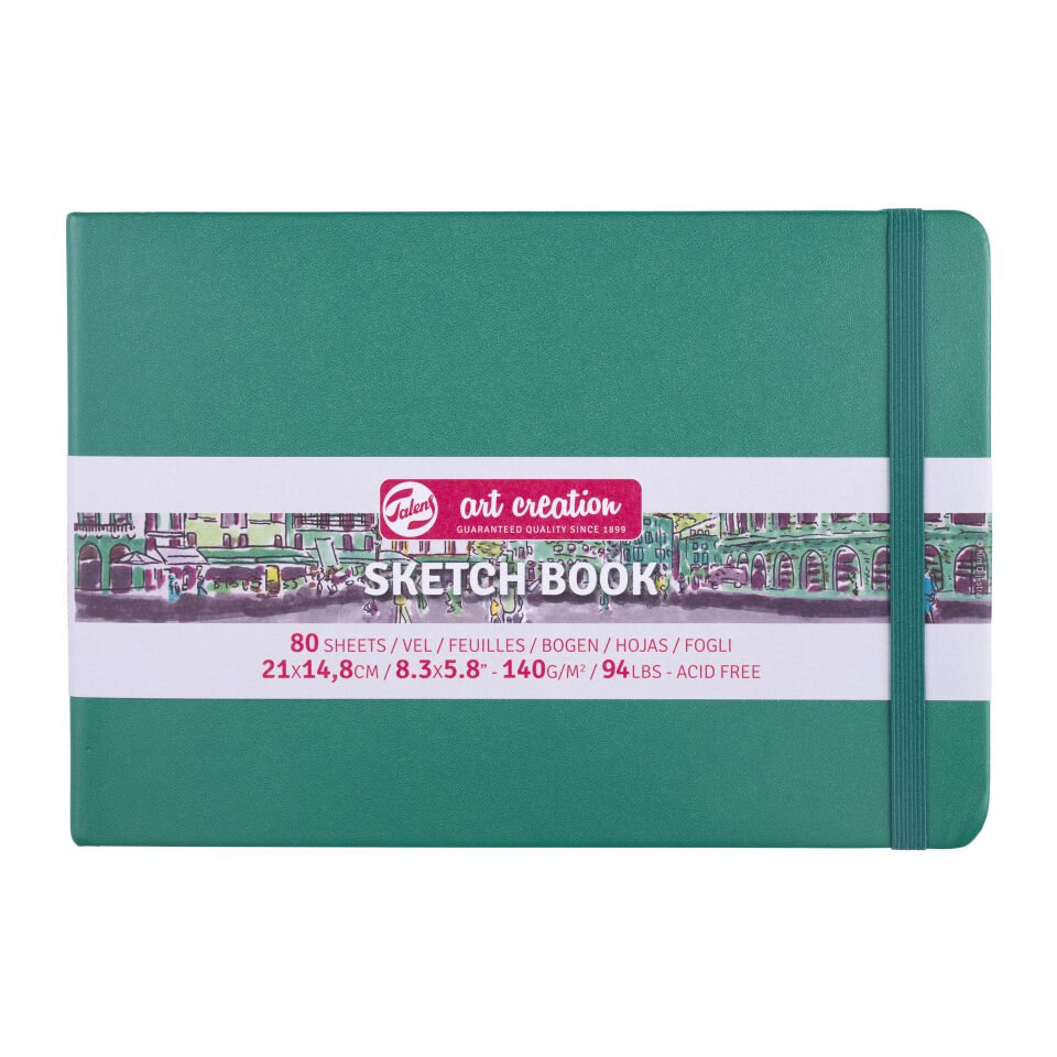 Talens Sanat Eseri Çizim Defteri Orman Yeşili 21x14,8cm 140gr 80Yp