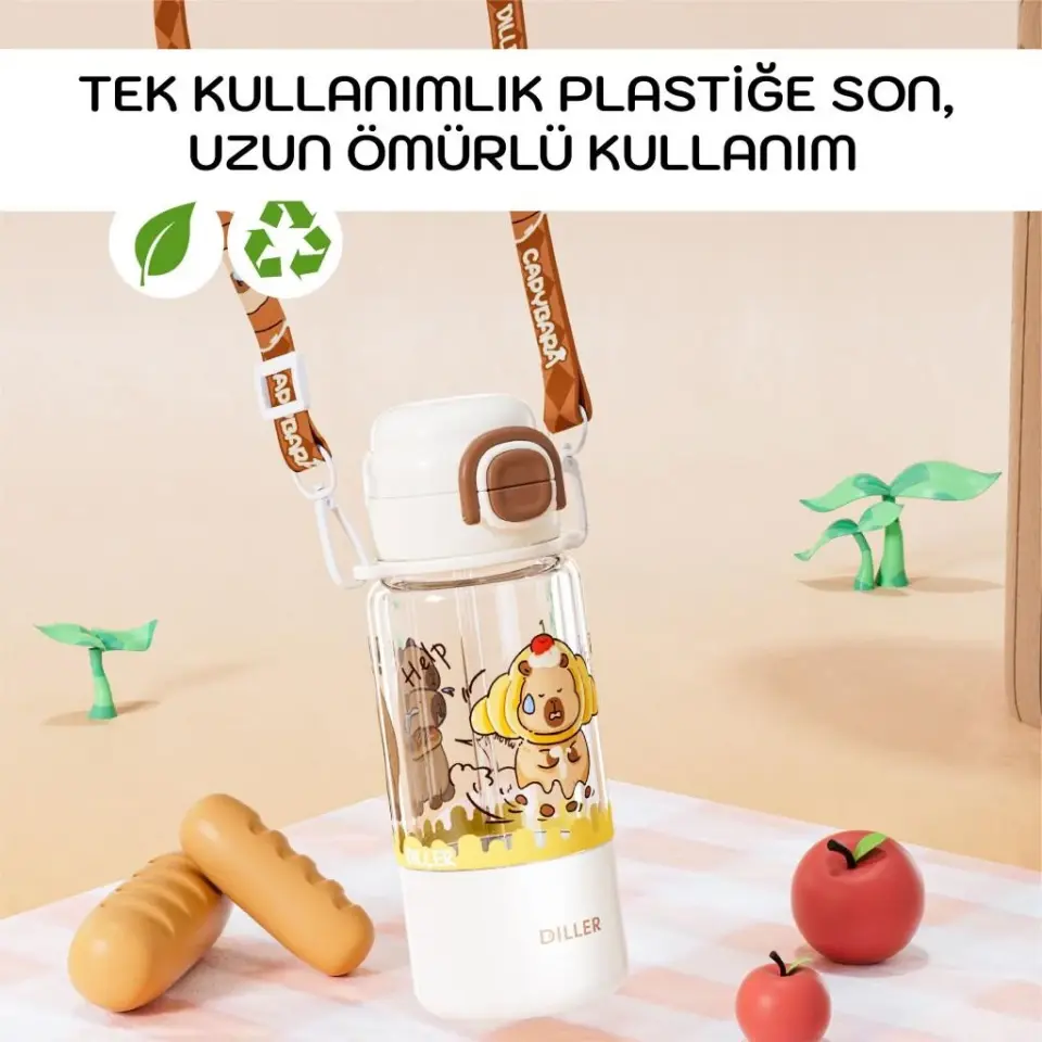 Dıller 700 Ml Boyun Askılı Trıtan Su Matarası 2560