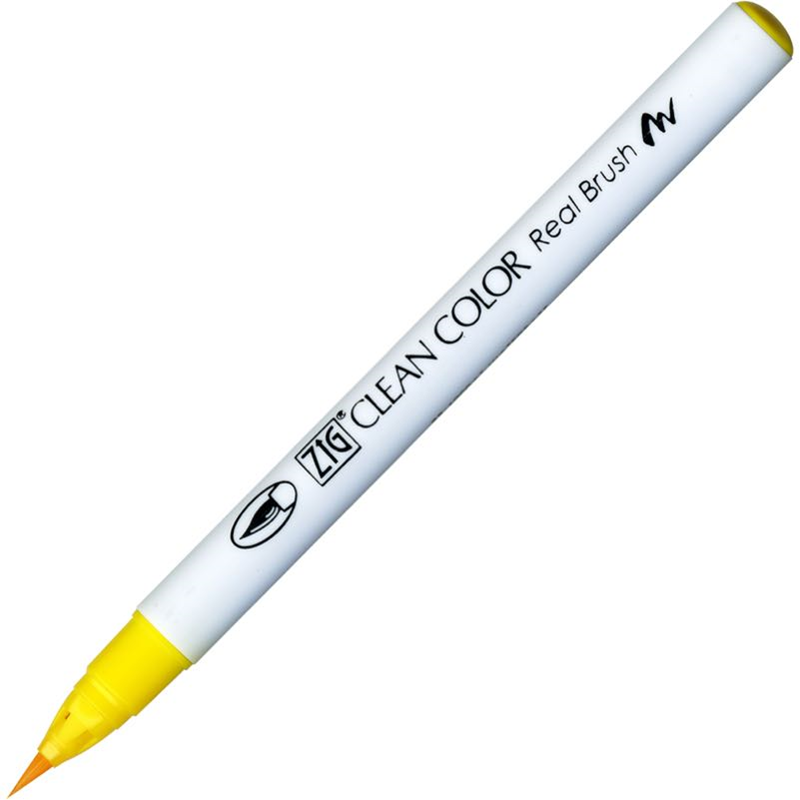 ZIG Clean Color Real Brush RB-6000AT 050 Yellow Fırça Uçlu Kalem
