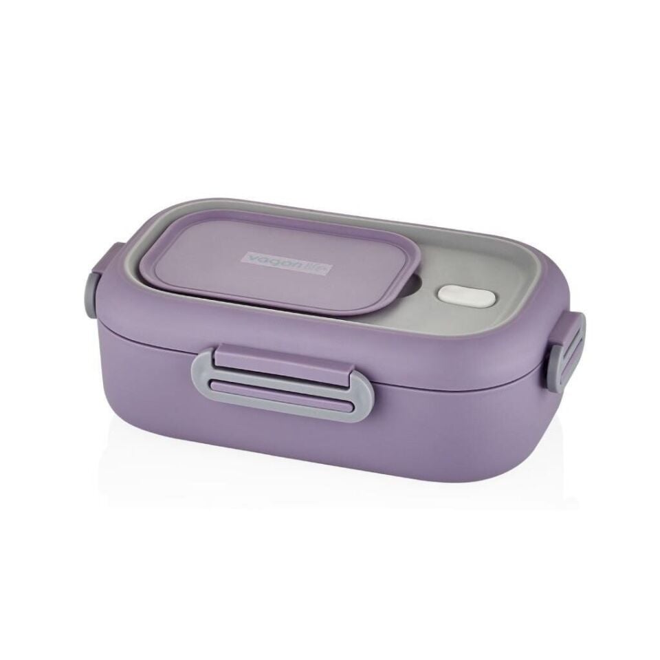 Vagonlife 550ml 2 Bölmeli Paslanmaz Çelik Lunchbox Mor