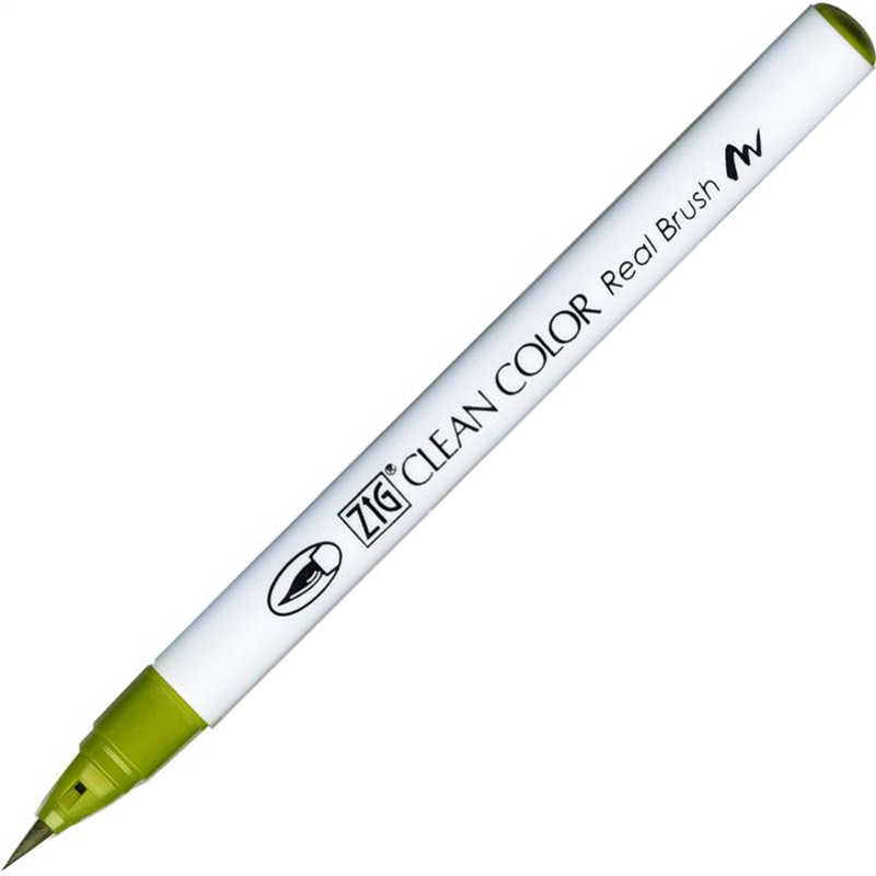 ZIG Clean Color Real Brush RB-6000AT 046 Mid Green Fırça Uçlu Kalem
