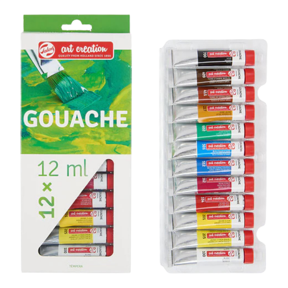 Talens Sanat Eseri Guaj Seti 12x12ml