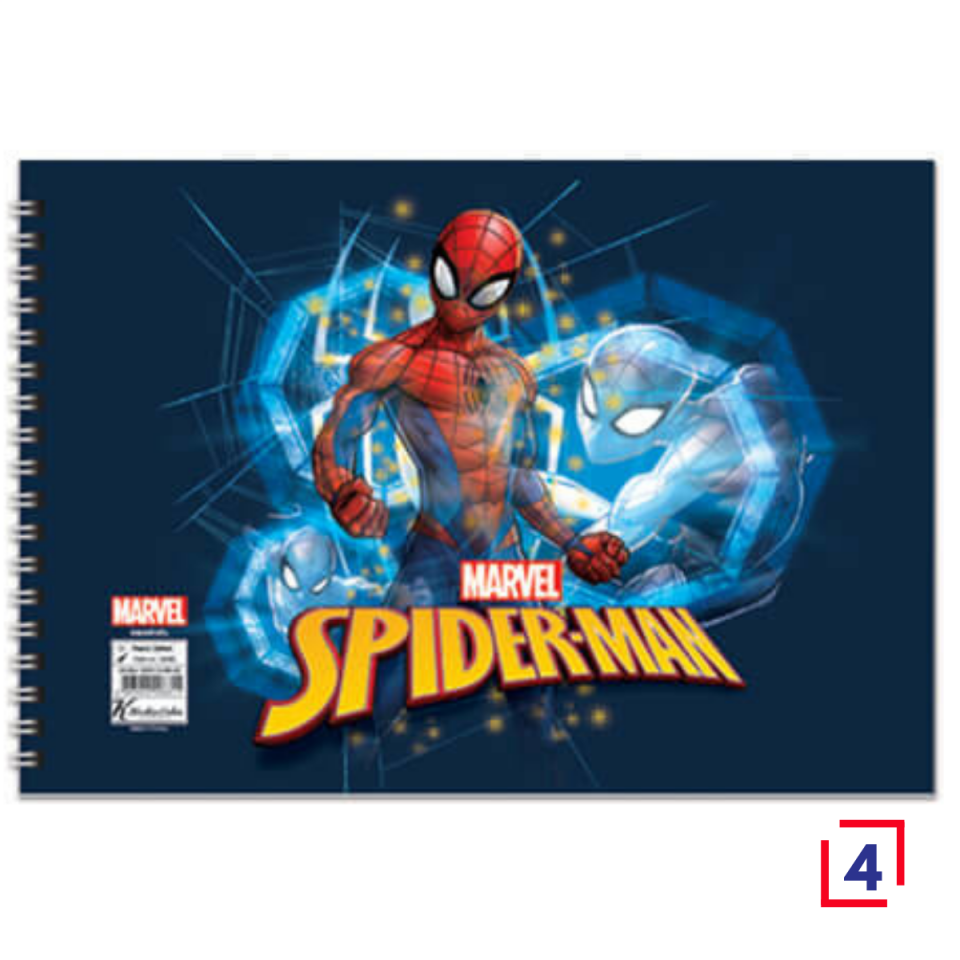 Keskin Color 300115-06 17X25 15Yaprak Spiderman Resim Defteri