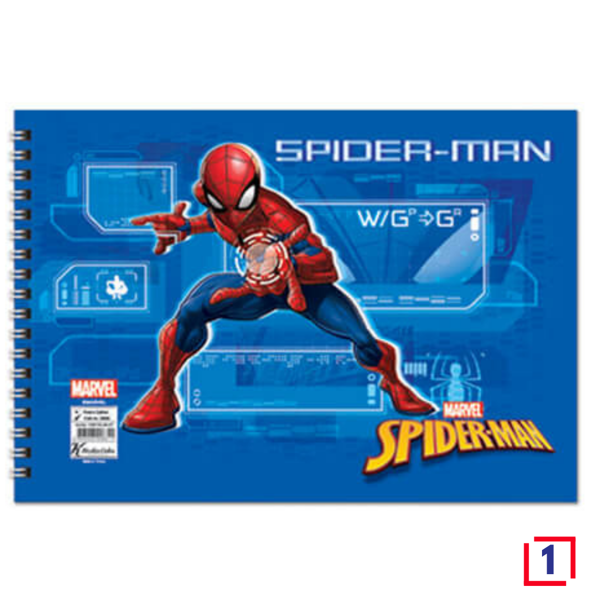 Keskin Color 300115-06 17X25 15Yaprak Spiderman Resim Defteri