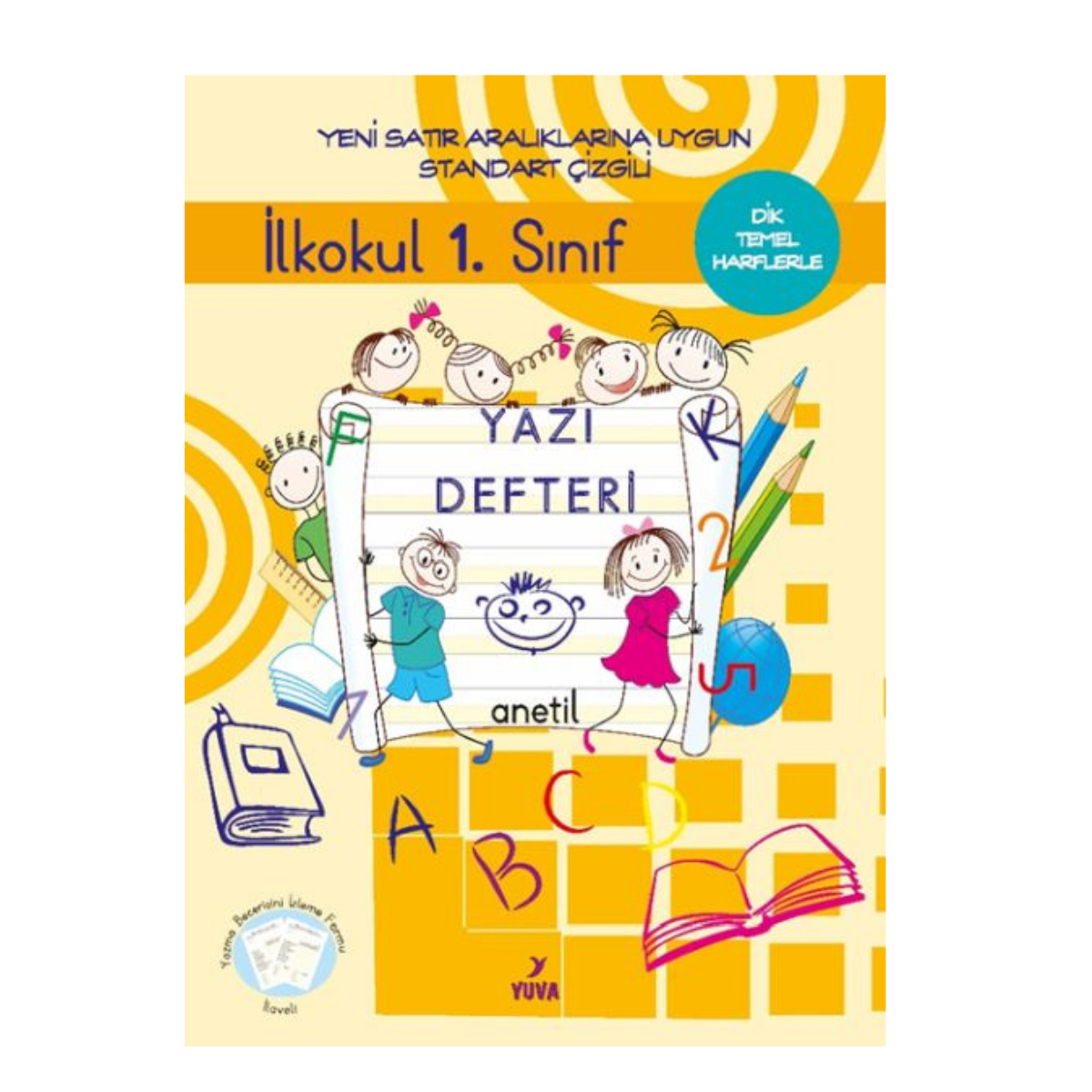 Yuva / Yazı Defterı 1. Sınıf (Sarı Standart Cızgılı Buyuk Boy)