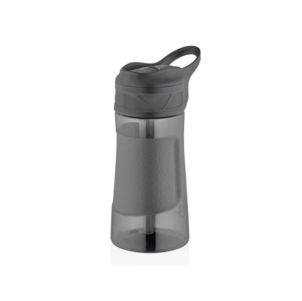 Uzspace 9001-01 Pipetli Trıtan Matara 530ml Siyah