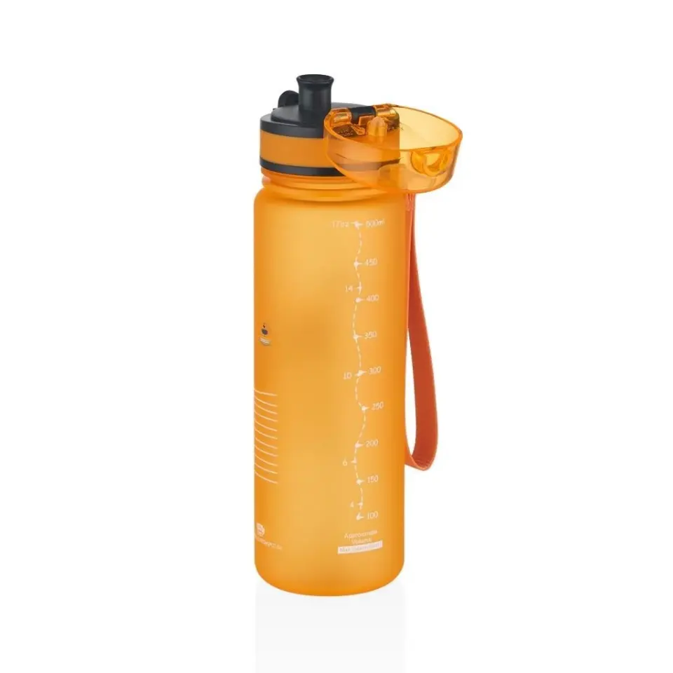 Uzspace Sevimli Hayvan Desenli Soft-Touch  500ml Trıtan Su Matarası Mavi