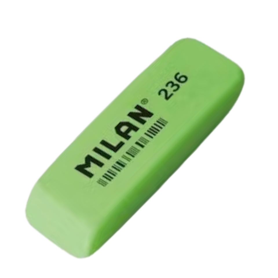 236 Milan Plastik Renkli Uzun Silgi Sarı