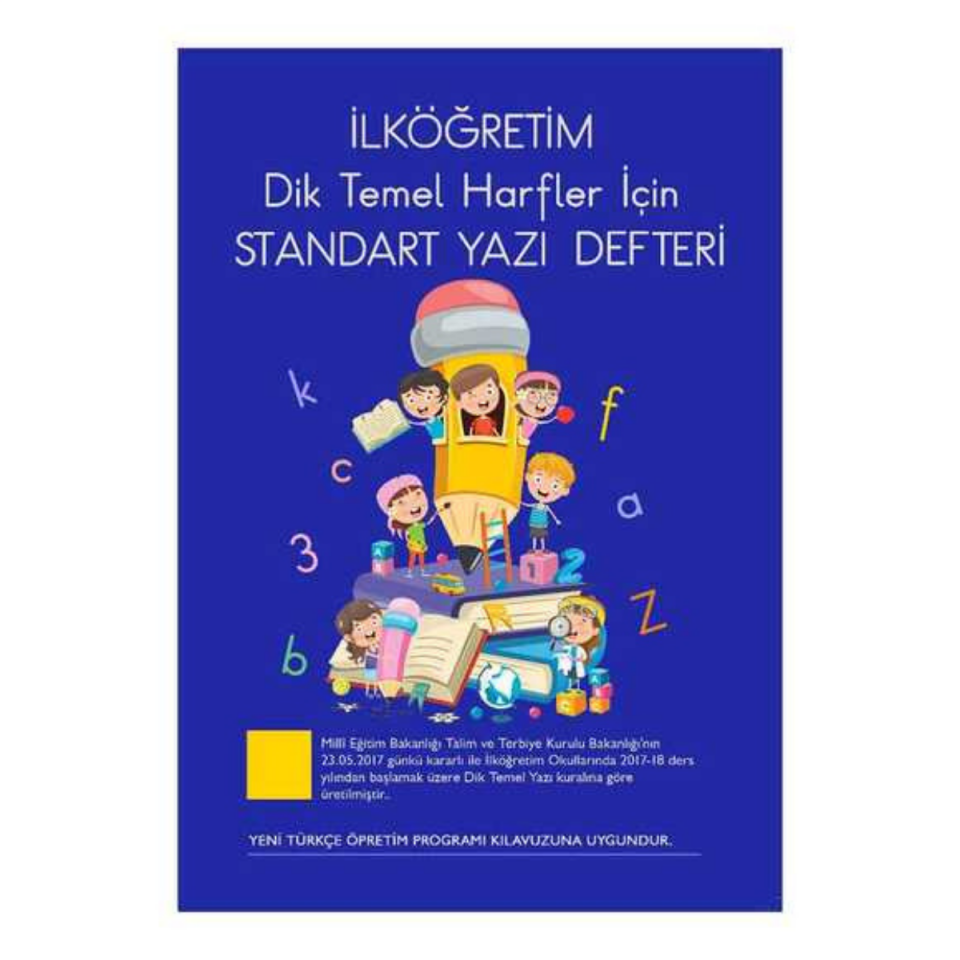 Nurdan İlköğretim Standart Yazı Defteri (Büyük Mavi)