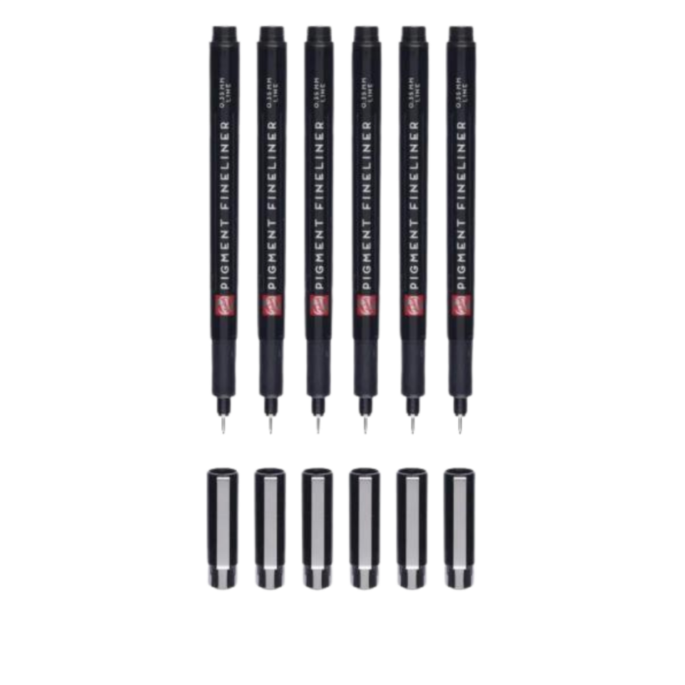 Talens Pigment Fineliner 6'lı Set