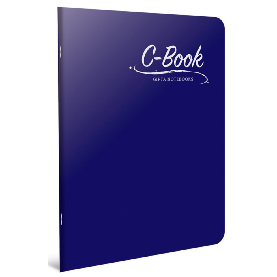 Gıpta 6907 C-Book Tel Dikişli PP Kapak Defter A4 100 Yaprak Kareli Siyah