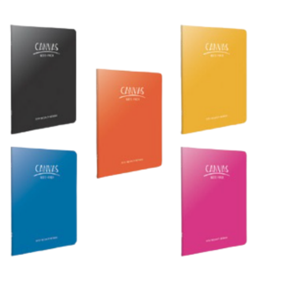 Gıpta 6671 Canvas Tel Dikişli PP Kapak Defter A5 80 Yaprak Kareli Siyah