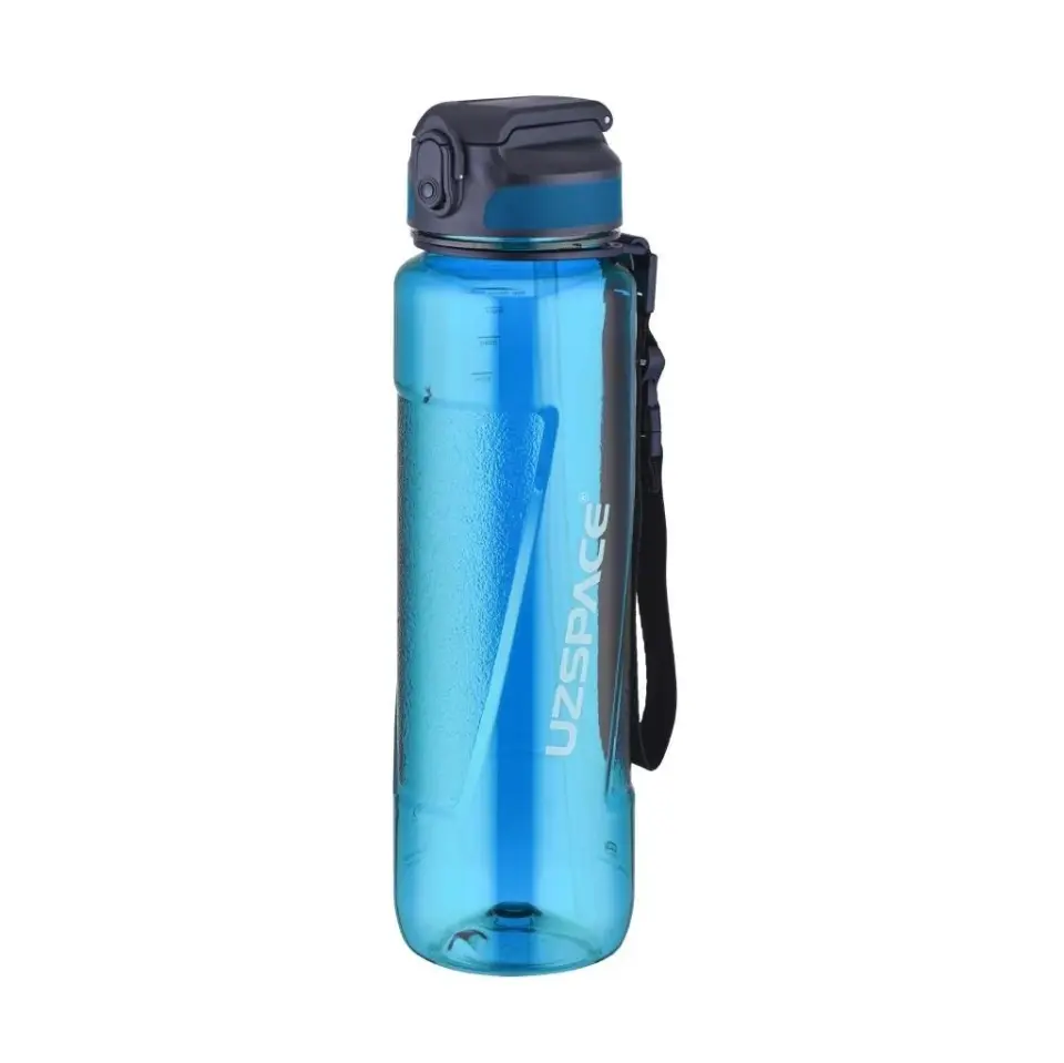 Uzspace Pipetli Trıtan Matara 1000ml Cyan