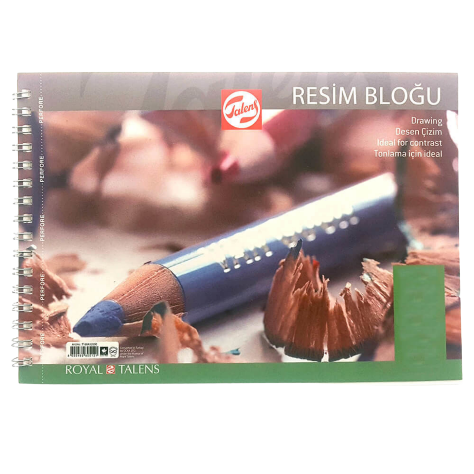 Talens Çok Amaçlı Resim Bloğu Spiralli A4 200gr 20Yp