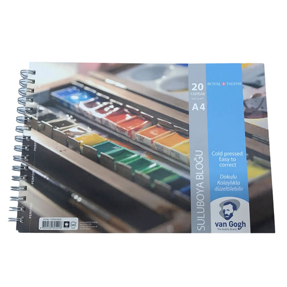 Van Gogh Suluboya Bloğu 300 Gr A4 20 Yaprak Spiralli