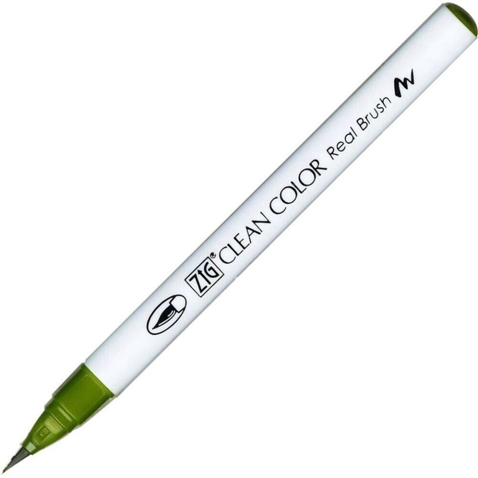ZIG Clean Color Real Brush RB-6000AT 043 Olive Green Fırça Uçlu Kalem