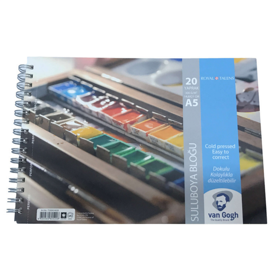 Van Gogh Suluboya Bloğu 300 Gr A5 20 Yaprak Spiralli