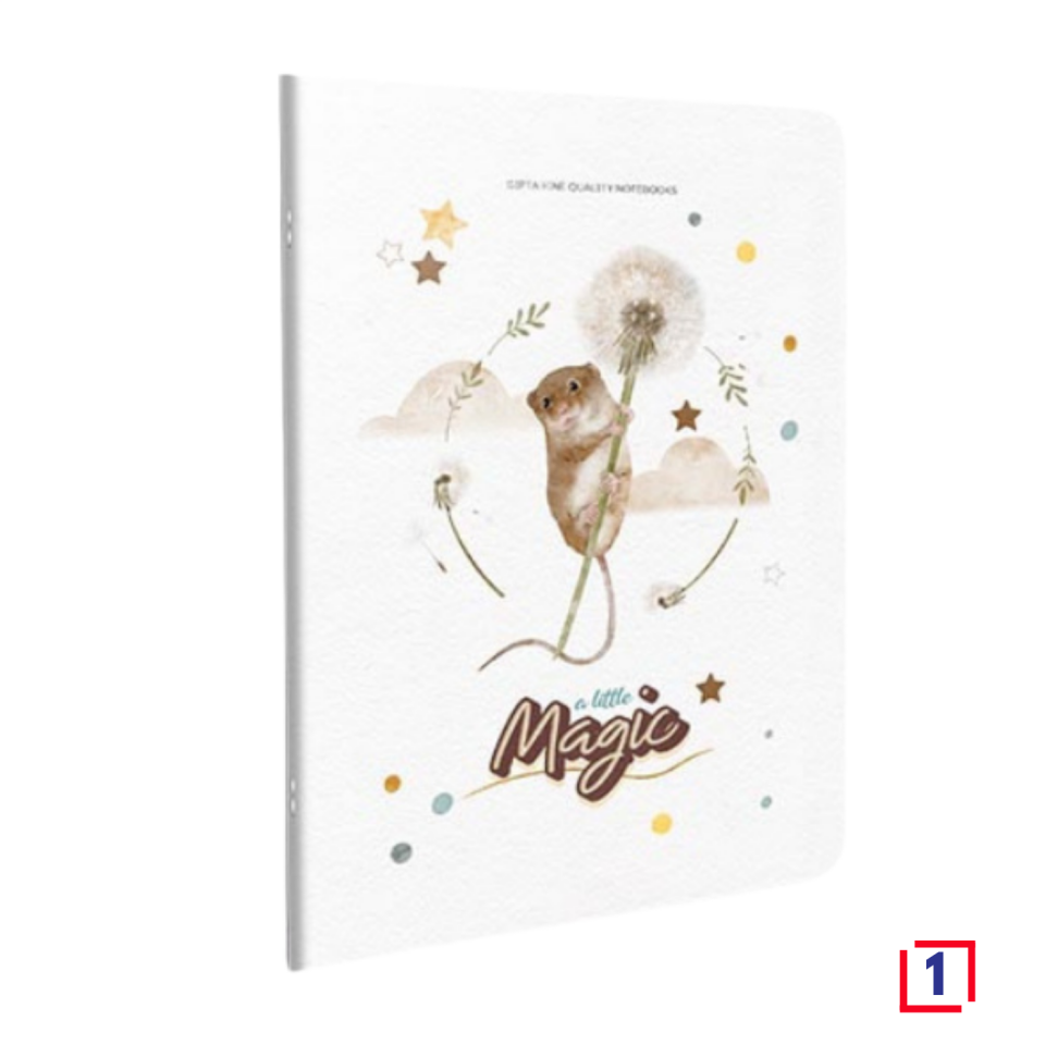Gıpta 6240 Magic Tel Dikişli Karton Kapak Defter A4 60 Yaprak Çizgili 3 Nolu
