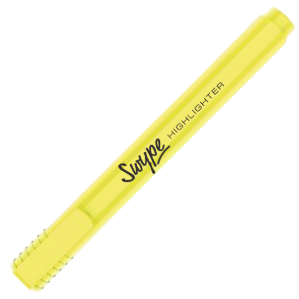 Linc Swype 1258 Chisel Tip Fosforlu Kalem Sarı