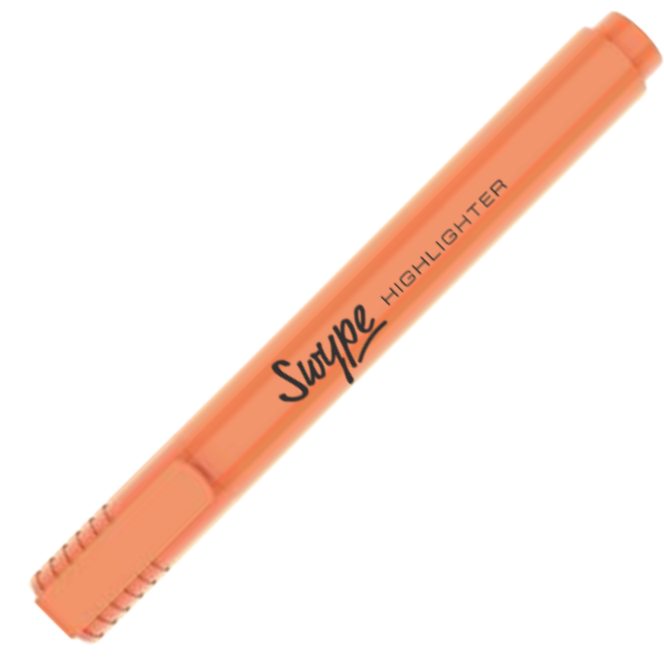 Linc Swype 1258 Chisel Tip Fosforlu Kalem Turuncu