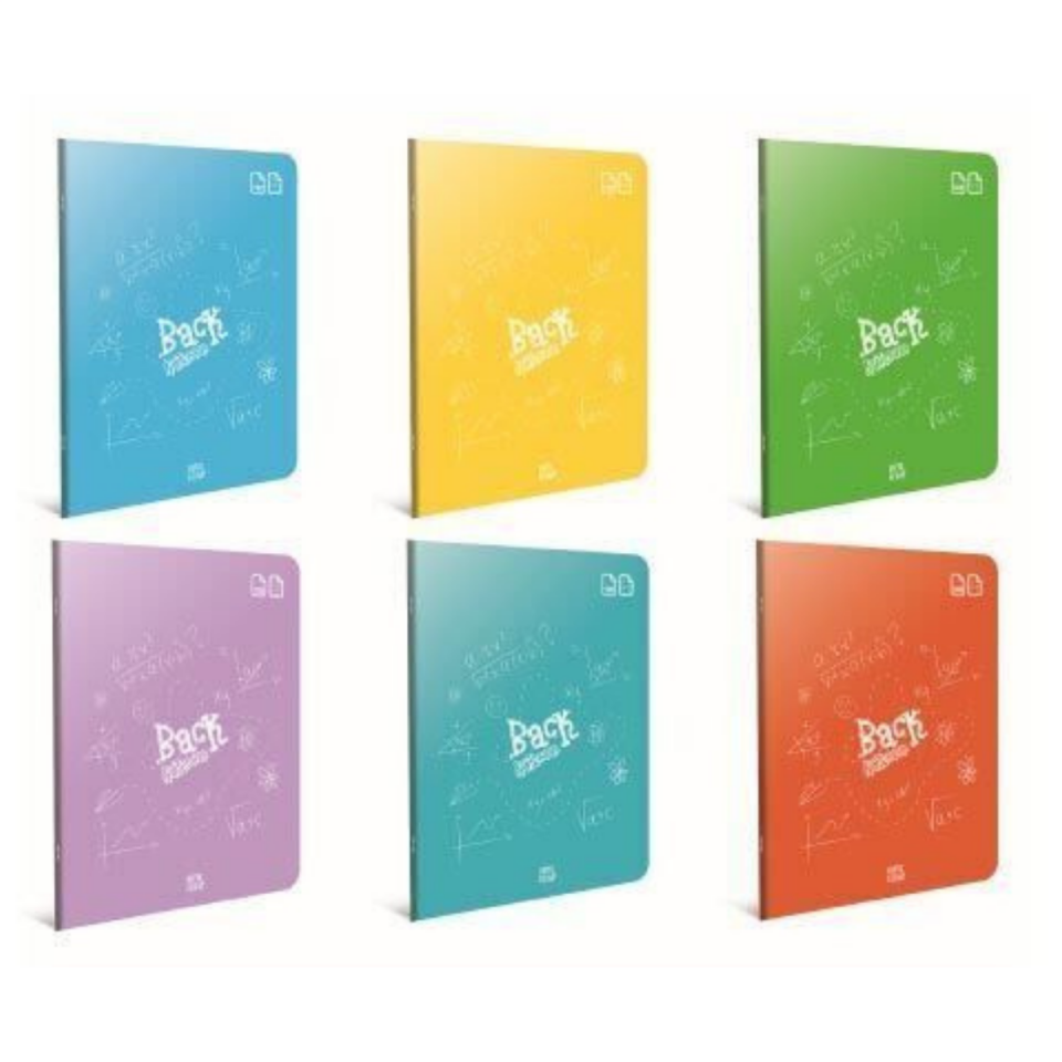 Gıpta 4985 Back Tel Dikişli PP Kapak Defter A4 80 Yaprak Kareli