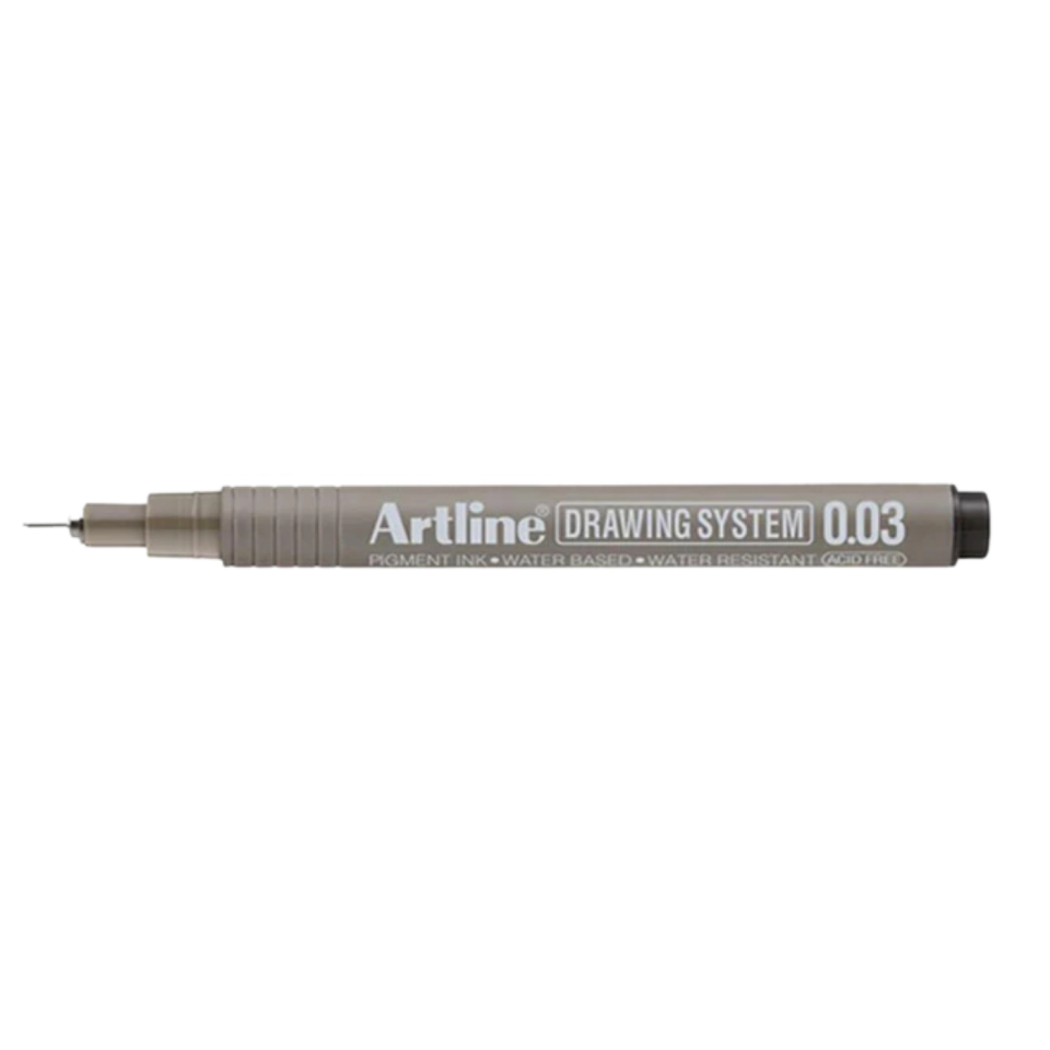 Artline 2303 Çizim Kalemi 0.03Mm  Siyah