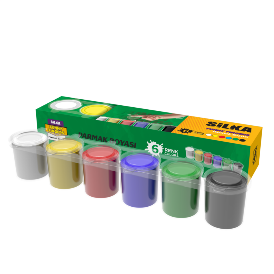 Silka 318 Parmak Boyası 6 Renk 25ml