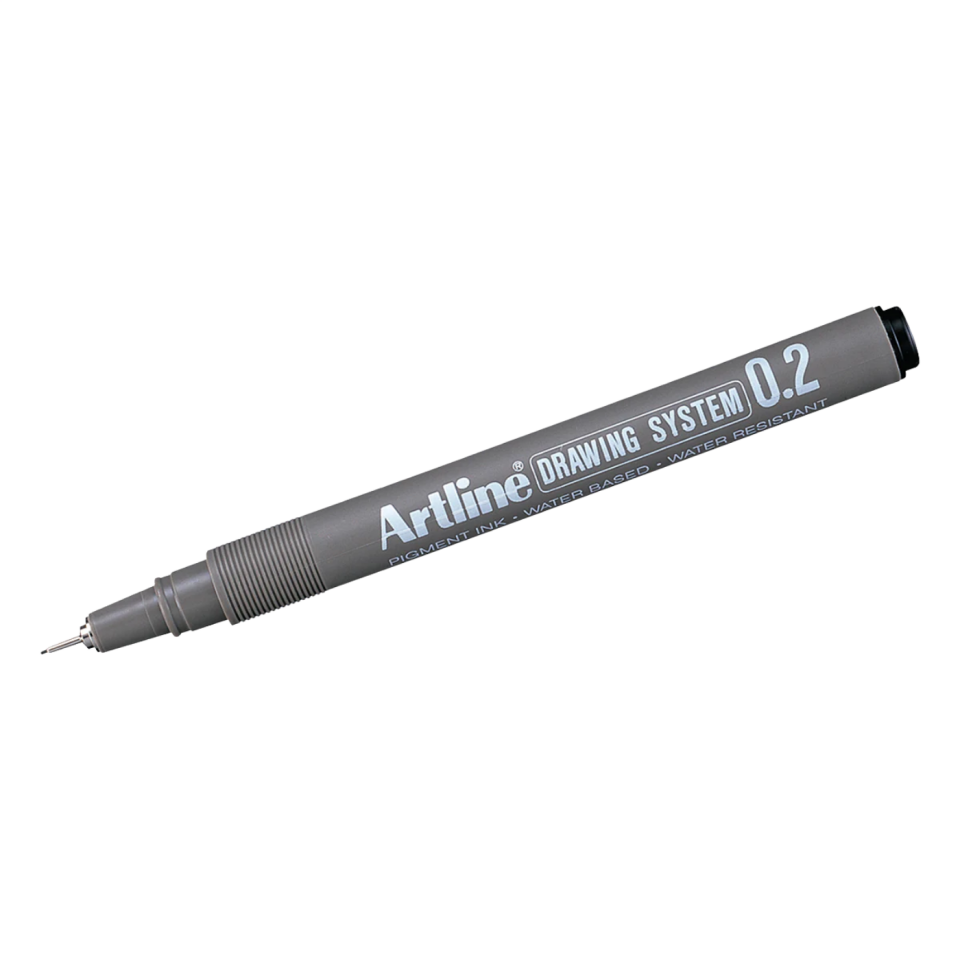 Artline 232 Çizim Kalemi 0.2mm  Siyah
