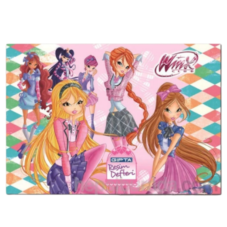 Gıpta 3089 Wınx Spiralli Resim Defteri 17X24 15 Yaprak 4 Nolu