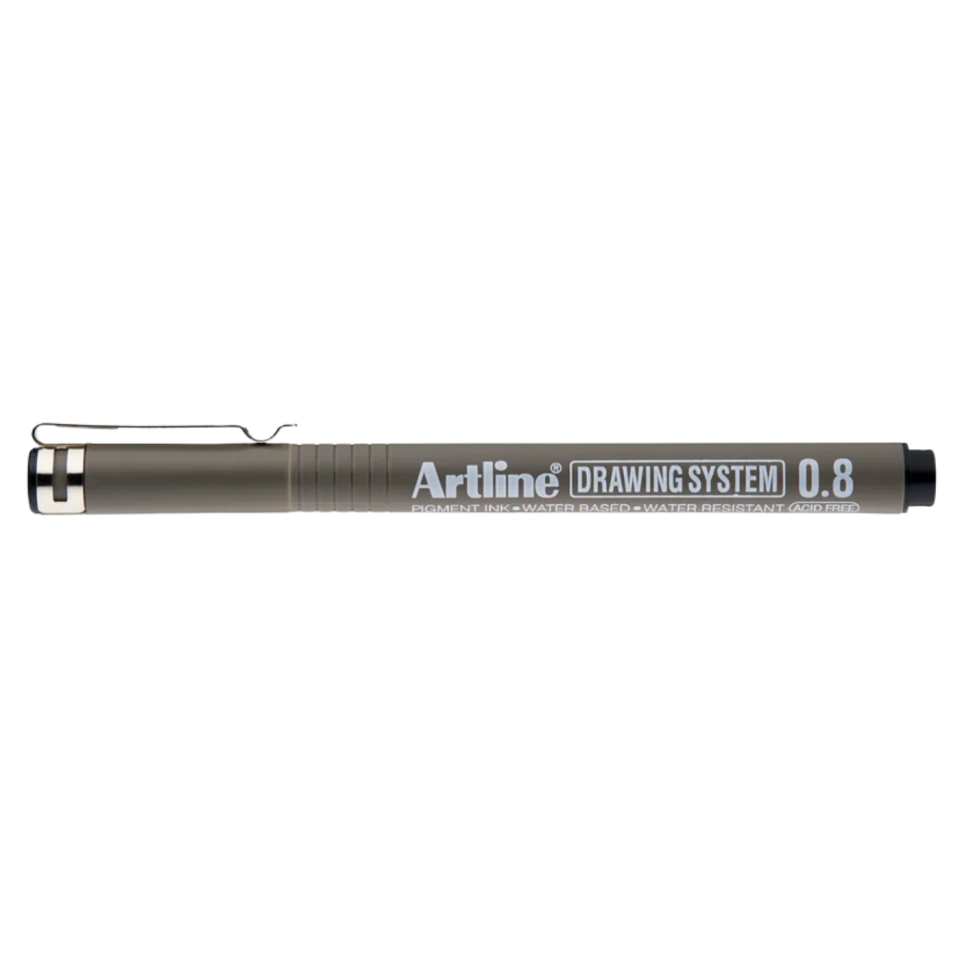 Artline 238 Çizim Kalemi 0.8mm  Siyah