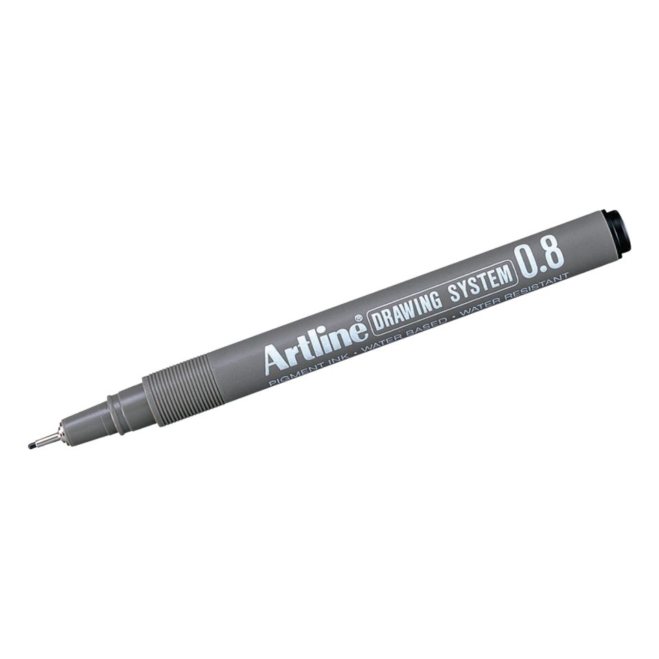 Artline 238 Çizim Kalemi 0.8mm  Siyah